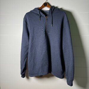 Buffalo David Bitton 1/4 Zip Pullover Sweatshirt Navy XXL